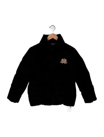 Pre-owned Polo Ralph Lauren Kids' Girls' Puffer Jacket In Black