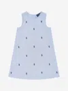 Polo Ralph Lauren Polo Pony Cotton Oxford Dress In Blue
