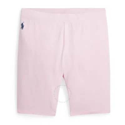 Polo Ralph Lauren Girls Stretch Jersey Cycling Short In Pink