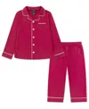 Polo Ralph Lauren Girls Toddler 2t-4t 2-piece Button Up Shirt And Pants Set In Red
