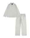 Polo Ralph Lauren Girls' Woven Long Sleeve Pajama Set - Big Kid In Cloud Dancer