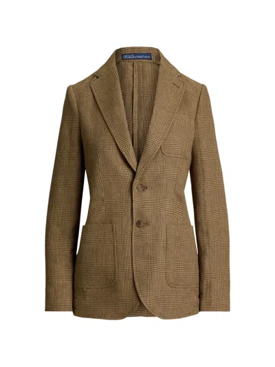 Polo Ralph Lauren Karierter Glen Blazer In Green