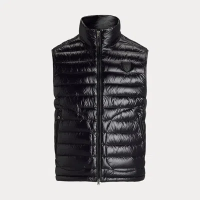 Polo Ralph Lauren Glossed Down Gilet In Black
