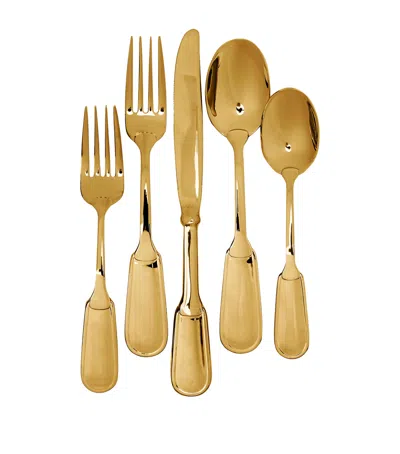 Polo Ralph Lauren Gold-plated Wentworth 5-piece Cutlery Set