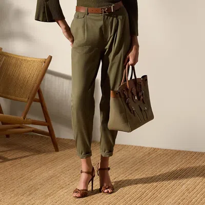Polo Ralph Lauren Gordon Cotton Gabardine Pant In Moss