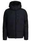 Polo Ralph Lauren Black Polyester Down Jacket In Black