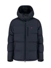 Polo Ralph Lauren Quilted Blue Bomber Jacket In Blue