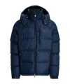 Polo Ralph Lauren Gorham Water-repellent Ripstop Fabric Down Jacket Clothing In Blue