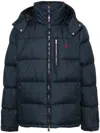 Polo Ralph Lauren Gorham Water-repellent Ripstop Fabric Down Jacket Clothing In Blau