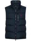 Polo Ralph Lauren Mens Annual Core Padded Regular-fit Recycled-polyester-down Gilet Polo Black In Blue
