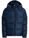 Polo Ralph Lauren Gorham Water-repellent Ripstop Fabric Down Jacket Clothing In Blue