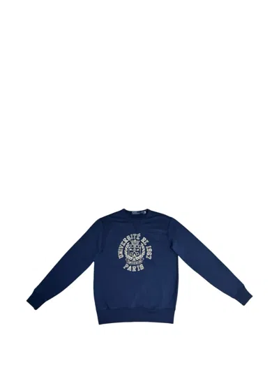 Polo Ralph Lauren Graphic Crewneck Sweatshirt In Blue