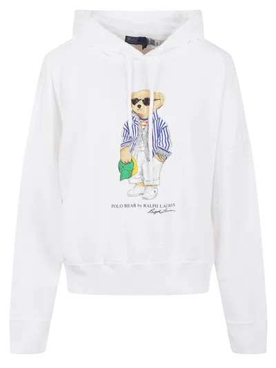 Polo Ralph Lauren Graphic Hooded Sweatshirt With Bear Motif