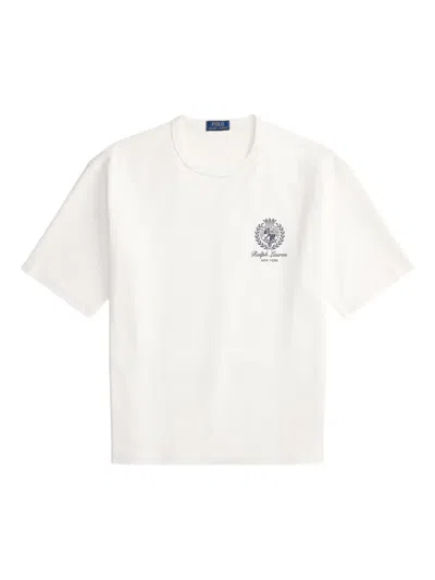 Polo Ralph Lauren Graphic Jersey T-shirt In White