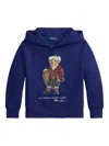 Polo Ralph Lauren Graphic Long-sleeve Hoodie In Blue