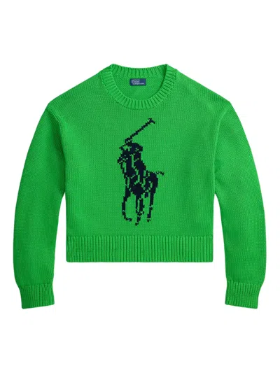 Polo Ralph Lauren Graphic Pp Sweater In Green