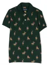 Polo Ralph Lauren Graphic-print Cotton Polo Shirt In Green