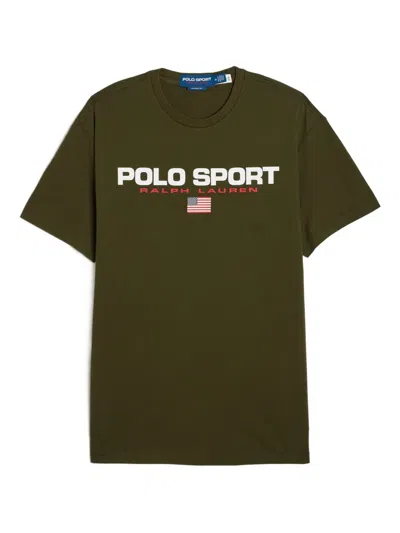 Polo Ralph Lauren Graphic-print Cotton T-shirt In Green