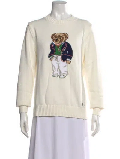 Pre-owned Polo Ralph Lauren Graphic Print Crew Neck Polo W/ Tags In Neutral