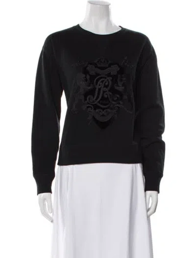 Pre-owned Polo Ralph Lauren Graphic Print Crew Neck Sweatshirt In Multi