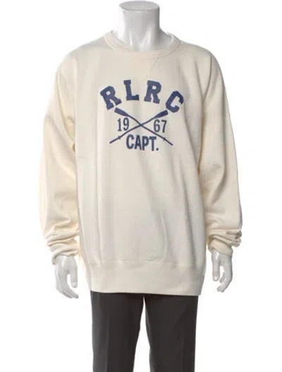 Pre-owned Polo Ralph Lauren Graphic Print Crew Neck Sweatshirt W/ Tags In Neutral