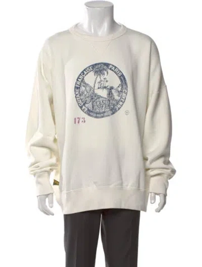 Pre-owned Polo Ralph Lauren Graphic Print Crew Neck Sweatshirt W/ Tags In Neutral