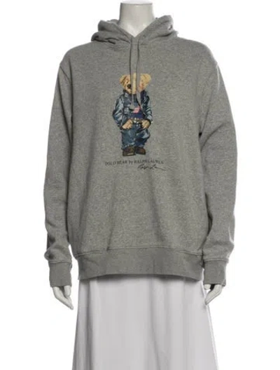 Pre-owned Polo Ralph Lauren Graphic Print Jacket In Grey