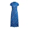 Polo Ralph Lauren Linen Maxi Dress In Blue