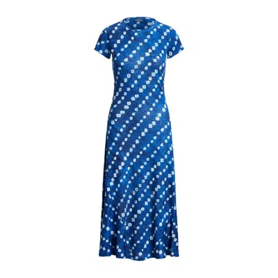 POLO RALPH LAUREN POLO RALPH LAUREN GRAPHIC-PRINT LINEN MAXI DRESS