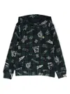 Polo Ralph Lauren Graphic-print Long-sleeve Hoodie In Blue