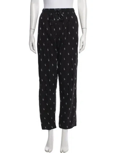 Pre-owned Polo Ralph Lauren Graphic Print Pajamas In Black