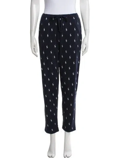 Pre-owned Polo Ralph Lauren Graphic Print Pajamas In Blue