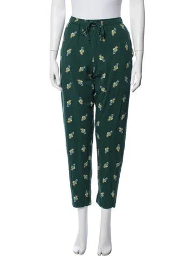 Pre-owned Polo Ralph Lauren Graphic Print Pajamas In Green