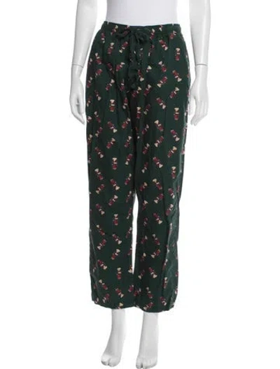Pre-owned Polo Ralph Lauren Graphic Print Pajamas In Green