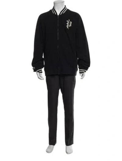 Pre-owned Polo Ralph Lauren Graphic Print Parka In Black