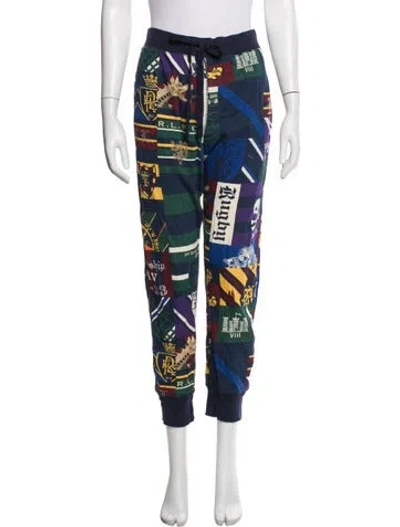 Pre-owned Polo Ralph Lauren Graphic Print Sweatpants In Multicolor