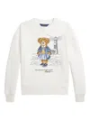 Polo Ralph Lauren Fleece Sweatshirt With  Polo Bear In White