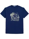 Polo Ralph Lauren Graphic-print T-shirt In Blue