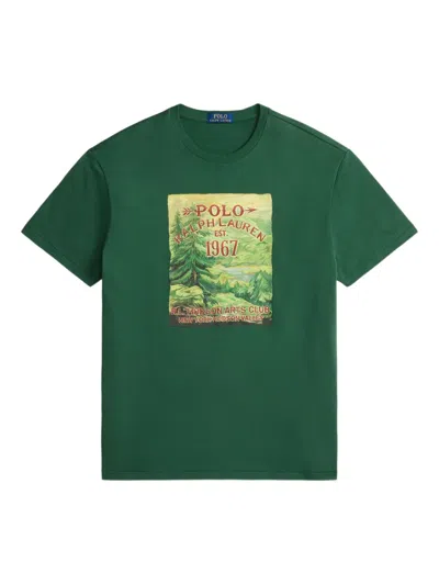 Polo Ralph Lauren Graphic-print T-shirt In Green