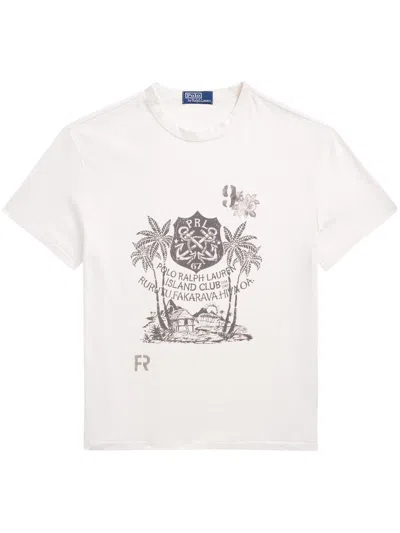 Polo Ralph Lauren Graphic-print T-shirt In White