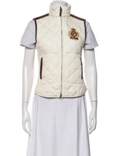 Pre-owned Polo Ralph Lauren Graphic Print Vest In Brown/neutrals