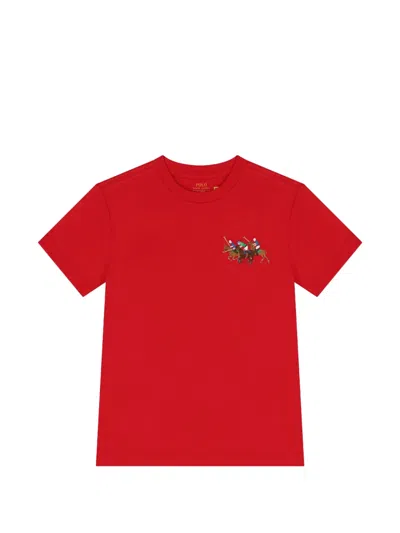 Polo Ralph Lauren Graphic T-shirt In Red