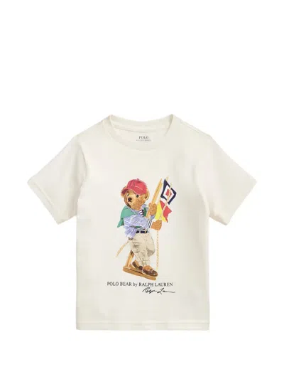 Polo Ralph Lauren Kids' Graphic T-shirt In White