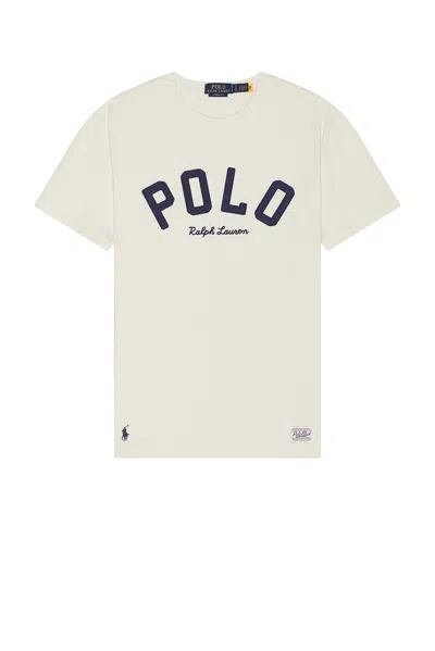 Polo Ralph Lauren T Shirt Logo In Beige