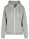 Polo Ralph Lauren Gray Cotton Sweatshirt In Grey