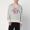 Polo Ralph Lauren Gray Loopback Sweatshirt With Graphic In Gray