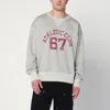Polo Ralph Lauren Gray Loopback Sweatshirt With Graphic In Gray