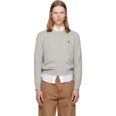 Polo Ralph Lauren Gray Polo Long Sleeve Sweater