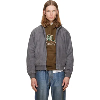Polo Ralph Lauren Gray 'the Charleton' Suede Jacket
