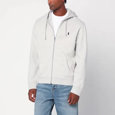 POLO RALPH LAUREN POLO RALPH LAUREN GRAY ZIP SWEATSHIRT IN COTTON BLEND